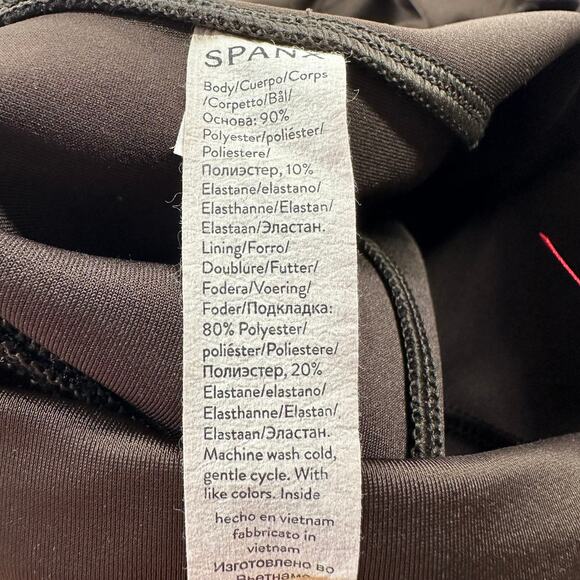 Spanx Leggings Womens Small Brown Faux Suede Chocolate High Rise Slimming Shape - Picture 5 of 9